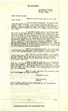Letter to Hilmur Saffel
